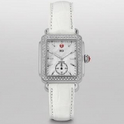 Michele Deco 16 Diamond White Alligator