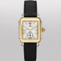 Michele Deco 16 Two-Tone Diamond Dial on Black Patent