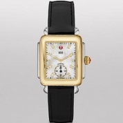 Michele Deco 16 Two-Tone Diamond Dial on Black Patent
