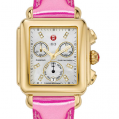 Michele Deco Signature Deco Gold Diamond Dial