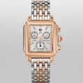 Michele Deco Signature Deco Two-Tone Rose Gold