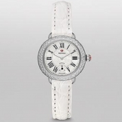 Michele Serein 12 Diamond White Alligator Leather