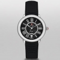Michele Serein 16 Black Diamond Dial Black Grosgrain