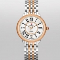 Michele Serein 16 Diamond Two-Tone Rose Gold Diamond Dial