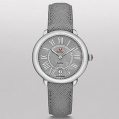 Michele Serein16 Grey Diamond Dial Grey Saffiano Leather