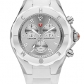 Michele Tahitian Jelly Bean Large White Stainless Steel Dial