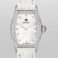 Michele Urban Coquette Diamond Dial White Alligator Leather