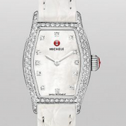 Michele Urban Coquette Diamond Dial White Alligator Leather