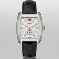 Michele Urban Diamond Dial Black Patent Leather