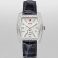 Michele Urban Diamond Dial Navy Blue Alligator Leather
