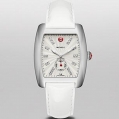 Michele Urban Diamond Dial White Patent Leather