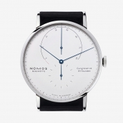 Nomos Glasshutte Lambda Weissgold with Blue Hands