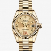 Rolex Lady-Datejust Oyster, 26 MM, Yellow gold