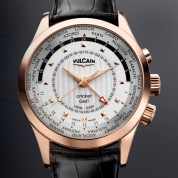 Vulcain Aviator Dual Time Gold