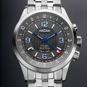 Vulcain Aviator Dual Time Steel
