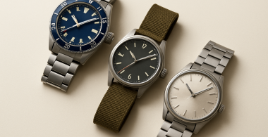 Sport, field and compact everyday mechanical-watch styles arranged together.