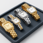 Four Cartier Panthère watch sizes shown in steel, two-tone, gold and diamond configurations