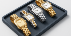Four Cartier Panthère watch sizes shown in steel, two-tone, gold and diamond configurations