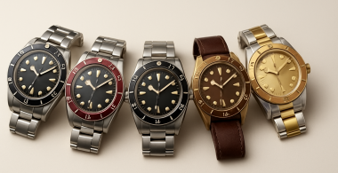 Black Bay 58 watches in black, burgundy, GMT, bronze, silver and gold configurations