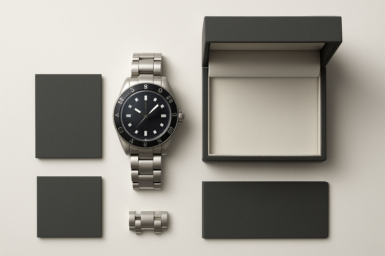 Black Bay 58 with its box, guarantee card, manual and spare bracelet links