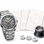 Collector comparing a wristwatch with structured model reference data