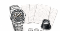 Collector comparing a wristwatch with structured model reference data