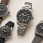 Four Oris-inspired mechanical watch styles representing diving, pointer-date, vintage, and aviation collections.