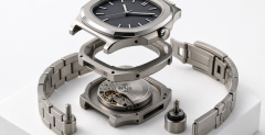 A selection of modern Swiss sports watches showing steel, titanium, ceramic, and carbon-fiber cases
